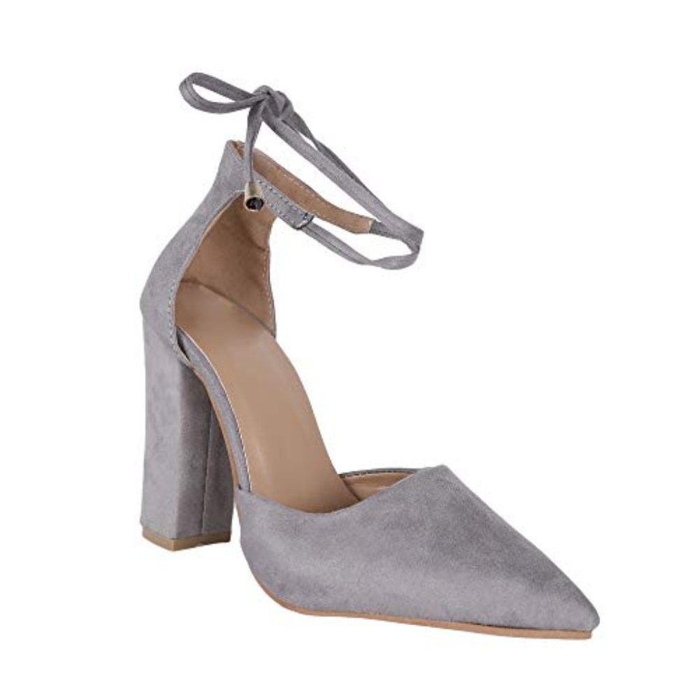 Huiyuzhi Womens Chunky Ankle Strappy High Heels